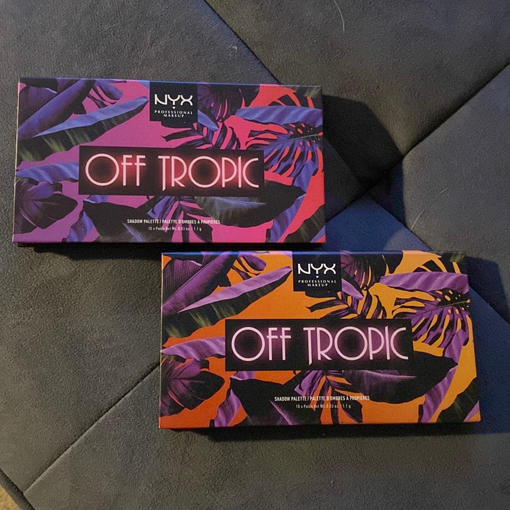 EUC 2 RARE NYX Off Tropic Shadow Palettes “Shifting Sand” & “Hasta La Vista” 🤩